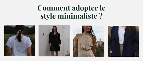 Adoptez le style minimaliste